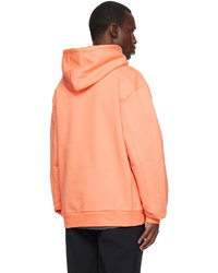 orange Pullover mit einem Kapuze von 032c