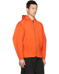 orange Pullover mit einem Kapuze von Rito Structure