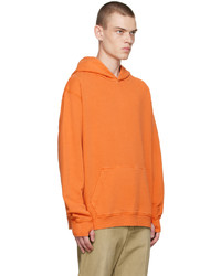 orange Pullover mit einem Kapuze von YMC
