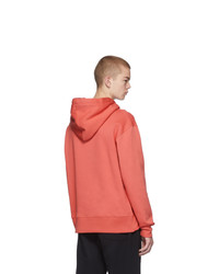 orange Pullover mit einem Kapuze von Acne Studios