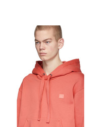 orange Pullover mit einem Kapuze von Acne Studios