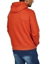orange Pullover mit einem Kapuze von riverso