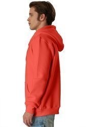 orange Pullover mit einem Kapuze von Smith & Solo