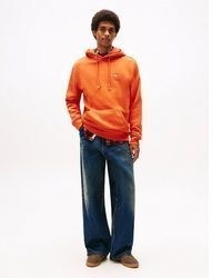 orange Pullover mit einem Kapuze von Tommy Jeans