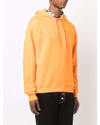 orange Pullover mit einem Kapuze von Moschino