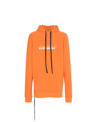 orange Pullover mit einem Kapuze von Unravel Project