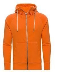 orange Pullover mit einem Kapuze von WOTEGA