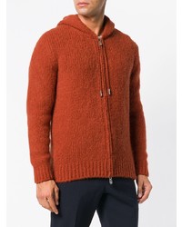 orange Pullover mit einem Kapuze von Eleventy