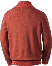 orange Pullover mit einem Reißverschluss am Kragen von Otto Kern
