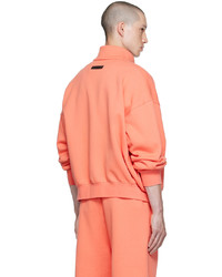 orange Pullover mit einem Reißverschluß von Essentials