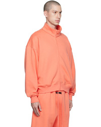 orange Pullover mit einem Reißverschluß von Essentials