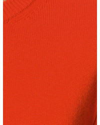 orange Pullover mit einem Rundhalsausschnitt von Calvin Klein