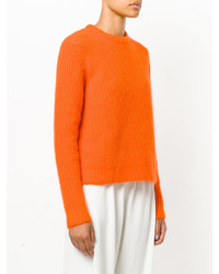 orange Pullover mit einem Rundhalsausschnitt von Calvin Klein