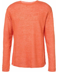orange Pullover mit einem Rundhalsausschnitt von Barena