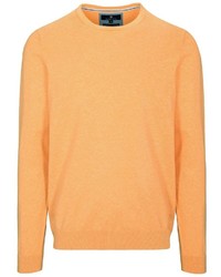 orange Pullover mit einem Rundhalsausschnitt von BASEFIELD