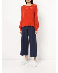 orange Pullover mit einem Rundhalsausschnitt von Onefifteen