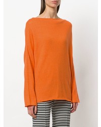 orange Pullover mit einem Rundhalsausschnitt von Liska