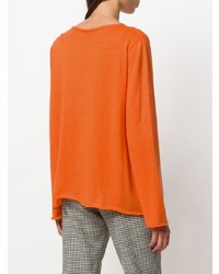 orange Pullover mit einem Rundhalsausschnitt von Liska