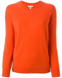 orange Pullover mit einem Rundhalsausschnitt von Burberry