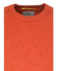 orange Pullover mit einem Rundhalsausschnitt von camel active