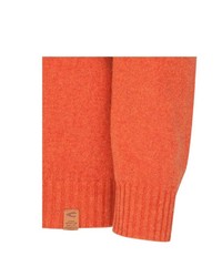 orange Pullover mit einem Rundhalsausschnitt von camel active