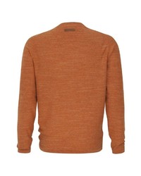 orange Pullover mit einem Rundhalsausschnitt von camel active