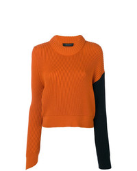 orange Pullover mit einem Rundhalsausschnitt von Cédric Charlier