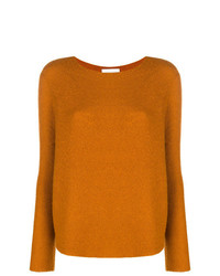 orange Pullover mit einem Rundhalsausschnitt von Christian Wijnants