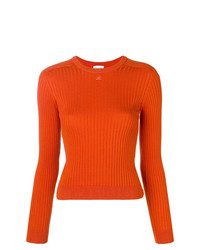 orange Pullover mit einem Rundhalsausschnitt von Courreges