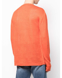 orange Pullover mit einem Rundhalsausschnitt von Barena