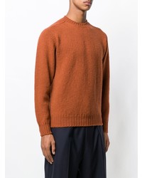 orange Pullover mit einem Rundhalsausschnitt von E. Tautz