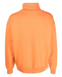 orange Pullover mit einem Rundhalsausschnitt von Moschino