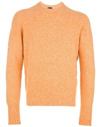 orange Pullover mit einem Rundhalsausschnitt von Drumohr