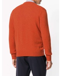 orange Pullover mit einem Rundhalsausschnitt von Polo Ralph Lauren