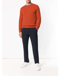 orange Pullover mit einem Rundhalsausschnitt von Polo Ralph Lauren