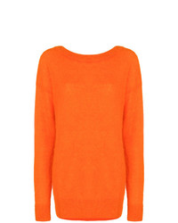 orange Pullover mit einem Rundhalsausschnitt von Erika Cavallini