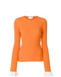 orange Pullover mit einem Rundhalsausschnitt von Esteban Cortazar