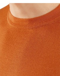 orange Pullover mit einem Rundhalsausschnitt von Falke