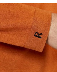 orange Pullover mit einem Rundhalsausschnitt von Falke