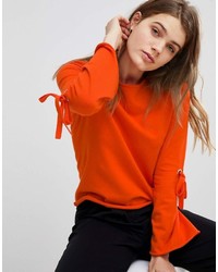 orange Pullover mit einem Rundhalsausschnitt von Esprit