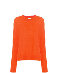 orange Pullover mit einem Rundhalsausschnitt von Laneus