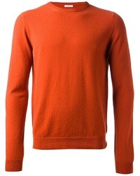 orange Pullover mit einem Rundhalsausschnitt von Malo