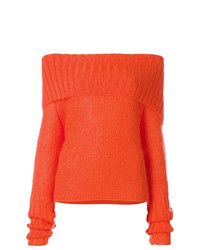 orange Pullover mit einem Rundhalsausschnitt von McQ Alexander McQueen
