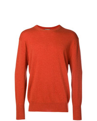 orange Pullover mit einem Rundhalsausschnitt von N.Peal
