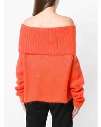 orange Pullover mit einem Rundhalsausschnitt von McQ Alexander McQueen