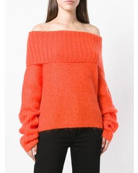 orange Pullover mit einem Rundhalsausschnitt von McQ Alexander McQueen