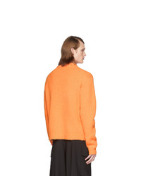 orange Pullover mit einem Rundhalsausschnitt von Tibi