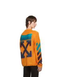 orange Pullover mit einem Rundhalsausschnitt von Off-White