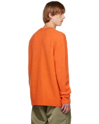 orange Pullover mit einem Rundhalsausschnitt von Dries Van Noten