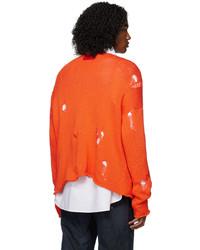 orange Pullover mit einem Rundhalsausschnitt von 424